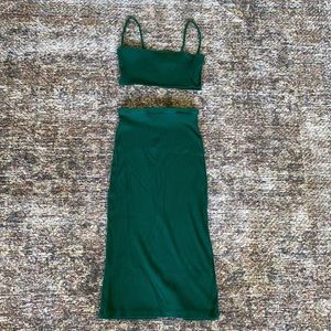 Reformation Skirt and Crop Top Set